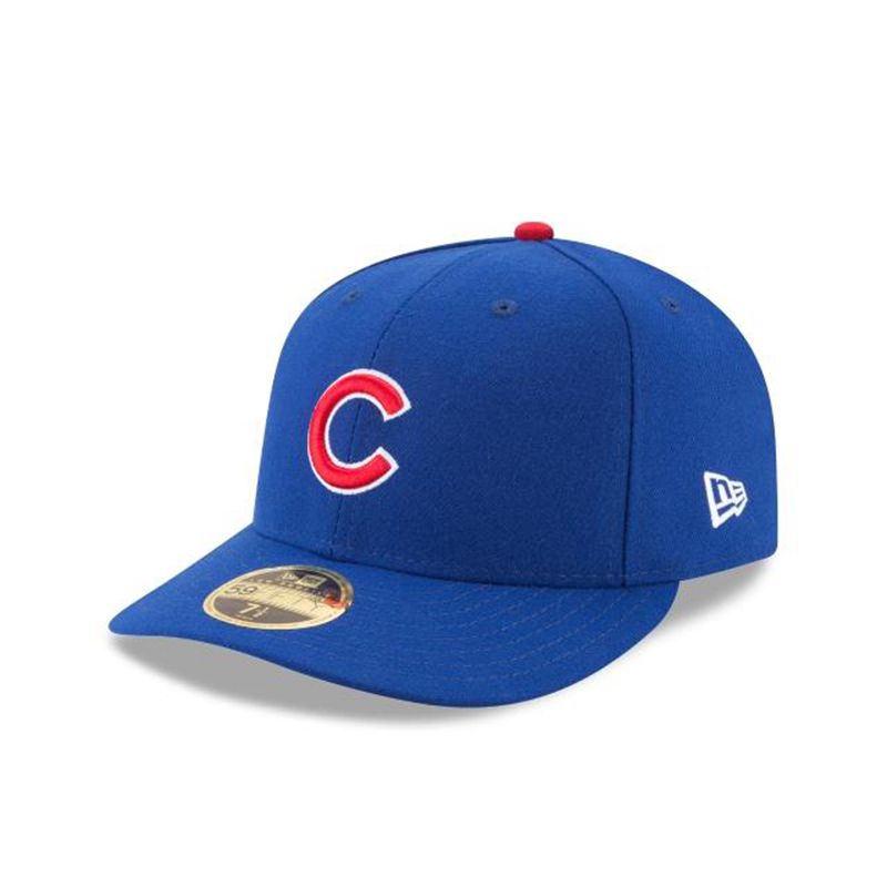 MLB Chicago Cubs Authentic Collection Low Profile 59Fifty Fitted (SDO2711) - Blue New Era Caps